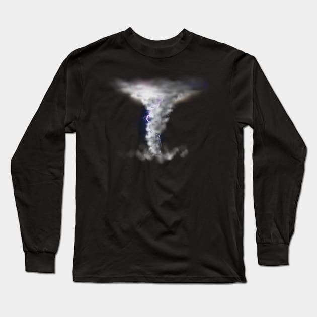 Tornado Storm Chaser Long Sleeve T-Shirt by Happy Art Designs